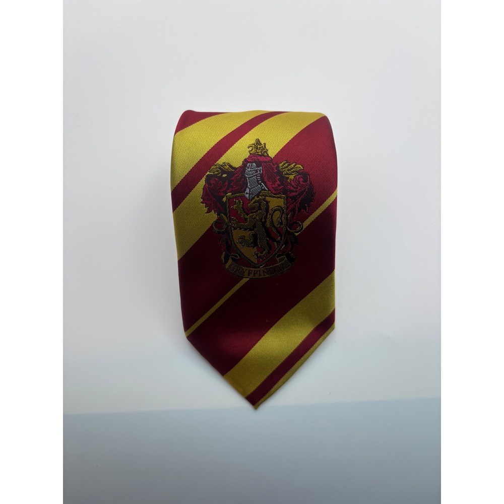 Harry Potter Gryffindor Necktie Buckle-Down Burgundy Gold Striped Crest Tie